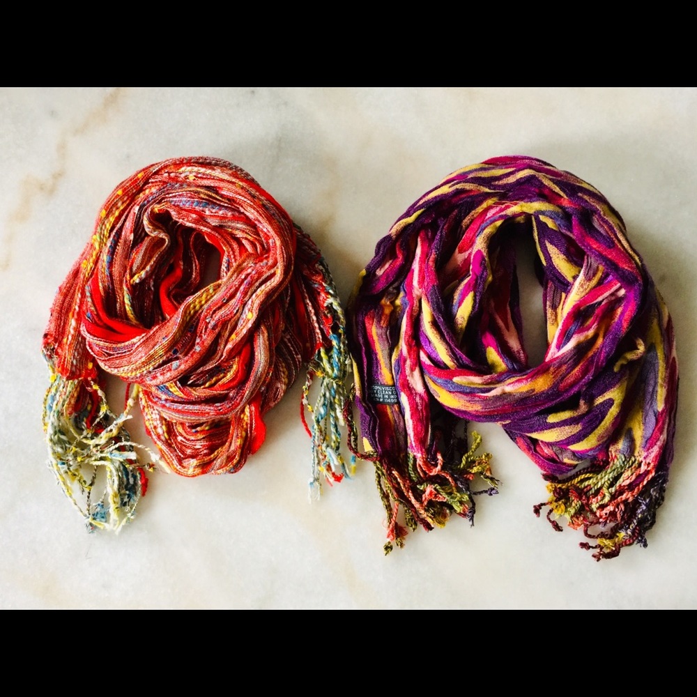 Beautiful fall scarves for the price of 1